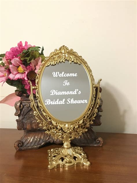 Welcome To Bridal Shower Mirror Sign Fairytale Mirror With Etsy