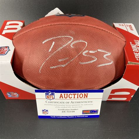 Nfl Colts Darius Leonard Signed Authentic Football The Official Auction Site Of The National