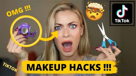 Testing Viral Tiktok Makeup Hacks 🤯🤯🤯 Omg Youtube