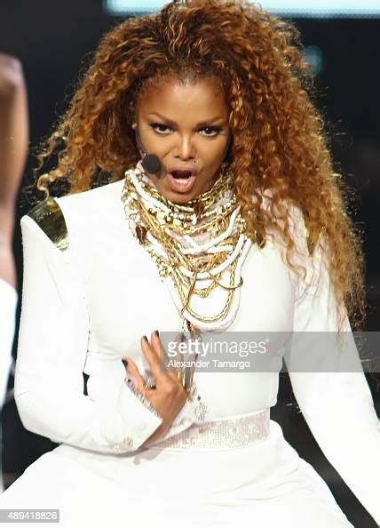 Janet Jackson Performs On Stage During Her Unbreakable World Tour