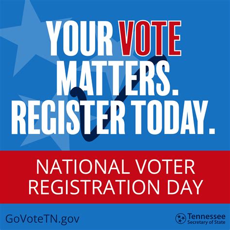 Voter Registration Monthday Promotional Graphics Tennessee Secretary