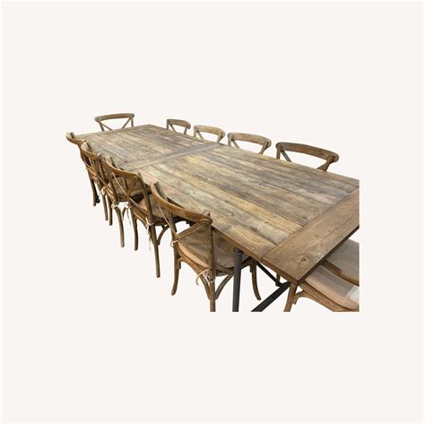 Restoration Hardware Flatiron Dining Table - AptDeco