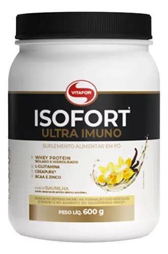 Isofort Ultra Imuno Vitafor Proteína Whey Isolado 600g Frete grátis