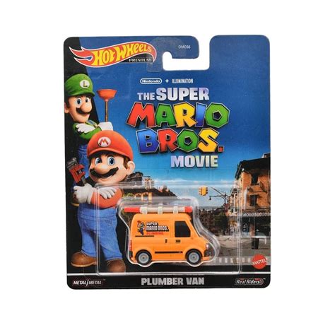 Carrinho Hot Wheels Premium The Super Mario Bros Movie Plumber Van