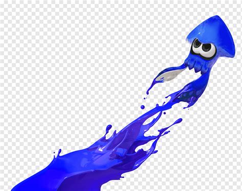 Blue Squid Splatoon 2 Squid As Food Octopus Squid Ink Marine Mammal