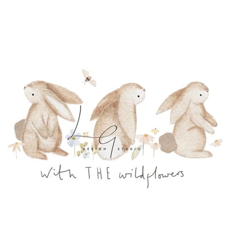 Floof, Bunny, Rabbit, Meadow, Wildflowers, PNG Sublimation File, Transfer, Heat Transfer Design ...