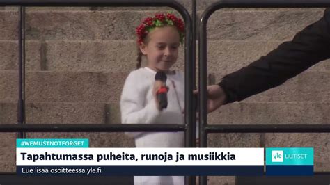 Amelia Anisovych Sings The Ukrainian National Anthem In Helsinki