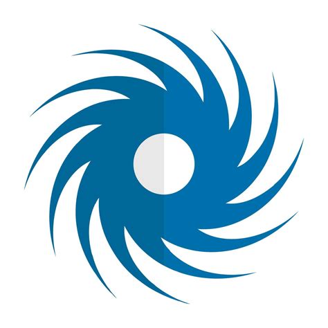 flat design typhoon  hurricane icon vector  vector art