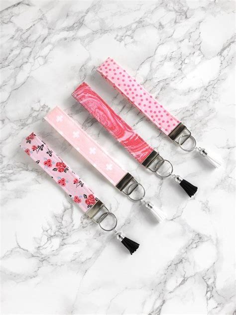 Custom Wristlet Keychain Girly Keychain With Silver Accents Etsy Wristlet Keychain Keychain