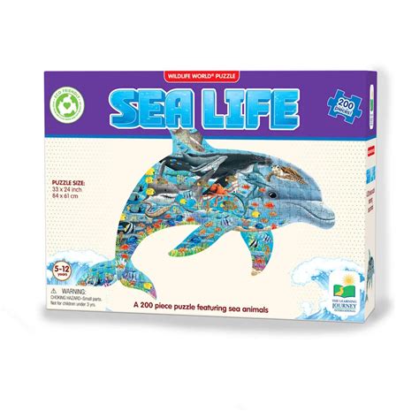 Wildlife World 200 Piece Shaped Puzzle Sea Life The Jigstore