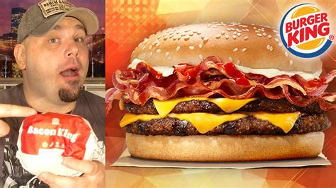 Burger King Bacon King Review Youtube