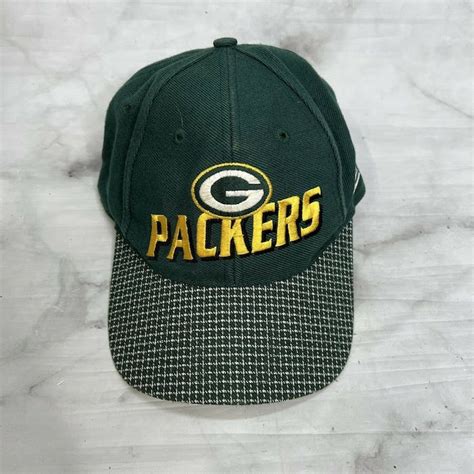 Logo Athletic Vintage Green Bay Packers Logo Athletic Hat Green Plaid ...