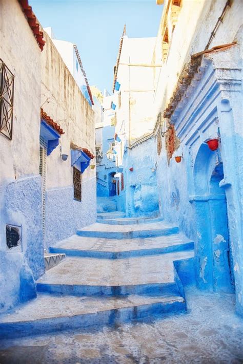 Marruecos Es La Ciudad Azul De Chefchaouen Calles Sin Fin Pintadas En