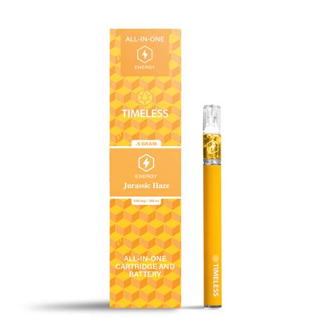 Jurassic Haze Strain Vape Cartridge 1g Timeless Vapes