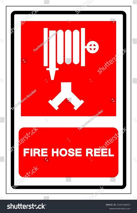 Fire Hose Reel Symbol Sign Vector Stock Vector Royalty Free 2247220615 Shutterstock