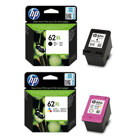 HP 62XL Original Black And Colour Ink Cartridge Multipack C2P05AE