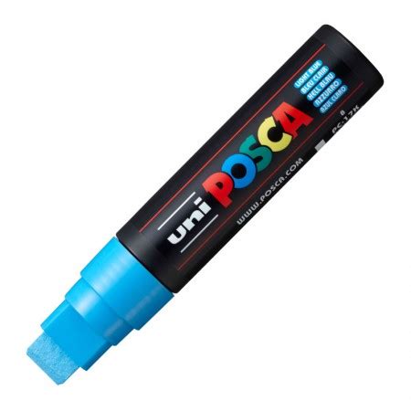 Caneta Posca Pc K Azul Claro Uni Ball Escrita Lepok