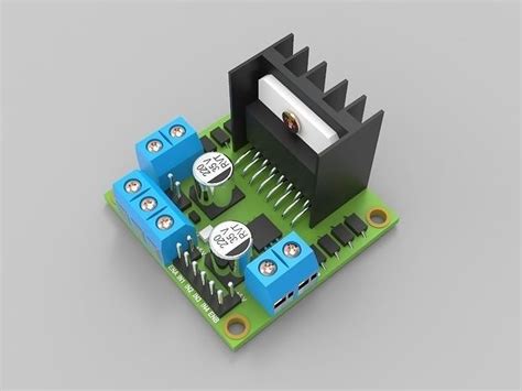 L298n Stepper Motor Driver 3d Model Cgtrader