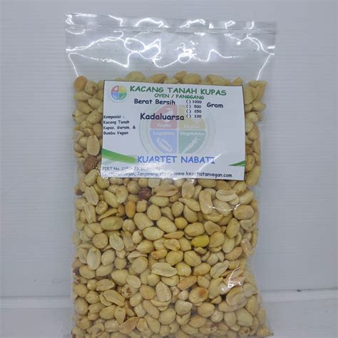 2kg Roasted Kacang Tanah Kupas Rasa Asin Oven Panggang Matang