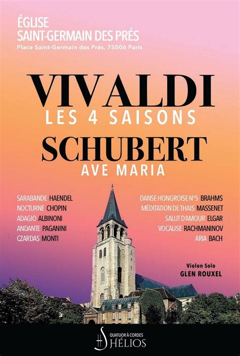 Concert Les 4 Saisons de Vivaldi Ave Maria et Célèbres Adagios à Paris