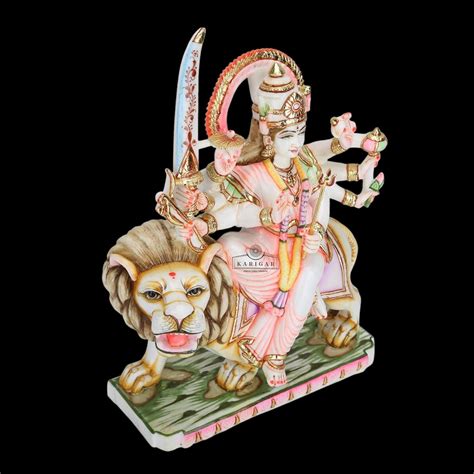 Buy Durga Statue Inches Large Marble Murti Shaila Putri Kali