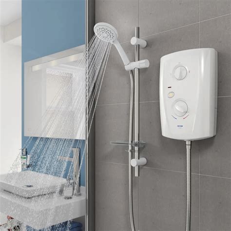 Triton White T80 Pro Fit Electric Shower Set Sp8007pf