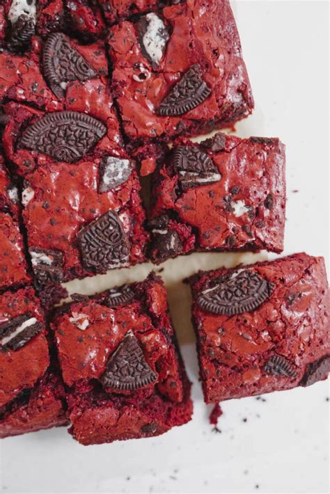 Easy Red Velvet Oreo Brownie Recipe Cake Babe สูตรอาหาร ในปี 2024