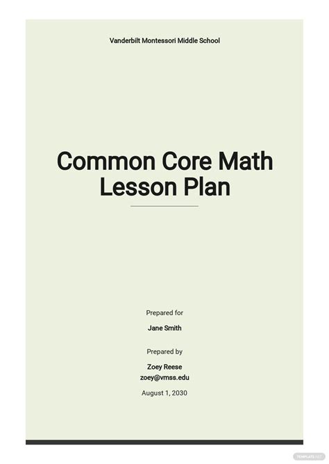 Math Lesson Plan Templates - 22+ Docs, Free Downloads | Template.net