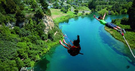 陶波秋千taupo Swing Aj哈克特蹦极 Aj Hackett Bungy New Zealand Activity In