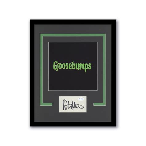 Goosebumps R L Stine Autographed Signed X Custom Framed Etsy