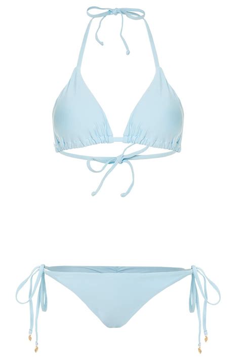 Bikini Bronceador Baby Blue Tie Oleaje Swimwear