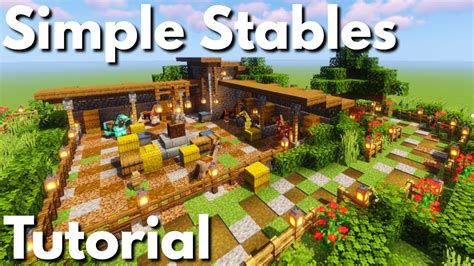 How To Make A Horse Stables In Minecraft Minecraft Survival Stables