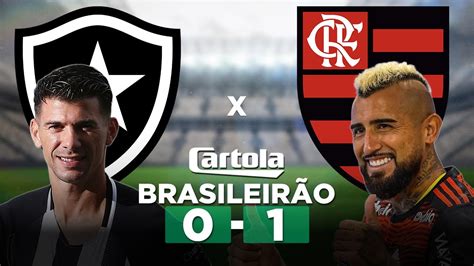 BOTAFOGO 0 x 1 FLAMENGO Brasileirão Série A 2022 Parciais Cartola FC