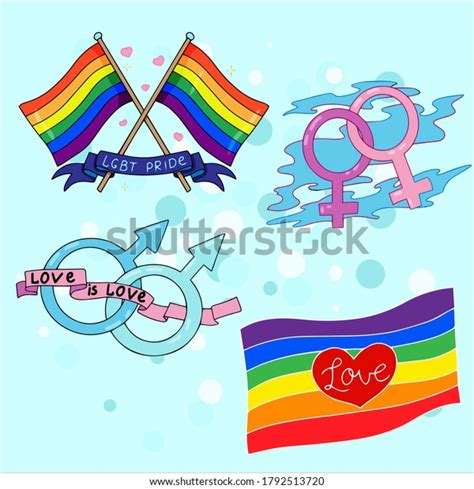 Vector Collection Lgbtq Community Symbols Pride Stock Vector Royalty