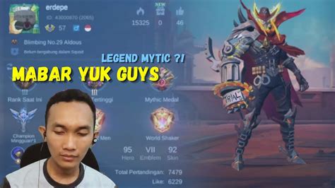 MABAR Guys SERU SERUAN MABAR RANK MYTIC LEGENDS ALDOUS Samerdepe