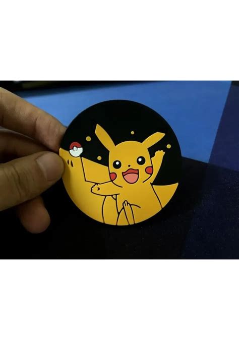 Adet Pikachu Pokemon Pikachu Araba Coaster Anime Yarat C Su