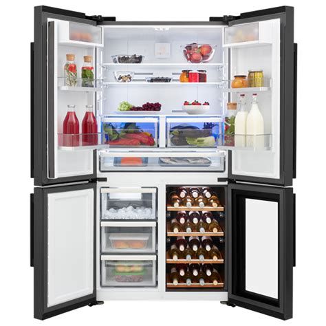 American Style Fridge Freezer With Wine Cooler | LM16251W | Leisure