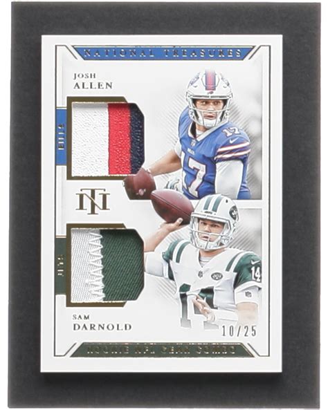 Josh Allen Sam Darnold Panini National Treasures Rookie Nfl Gear