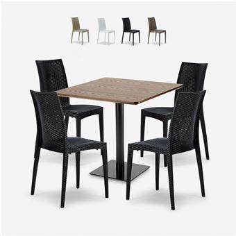 Ensemble Table Bois X Cm Horeca Et Chaises Empilables Poly