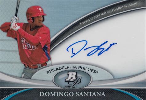 Topps Platinum Domingo Santana Auto Bbm