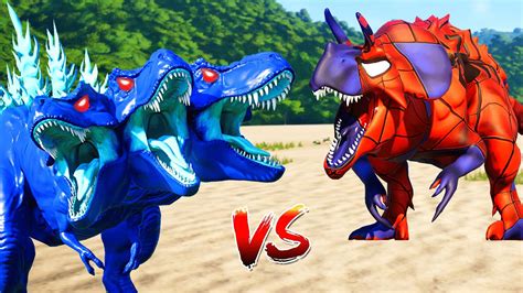 Godzilla Trex Vs Spiderman Ultimasaurus Ironman Giganotosaurus