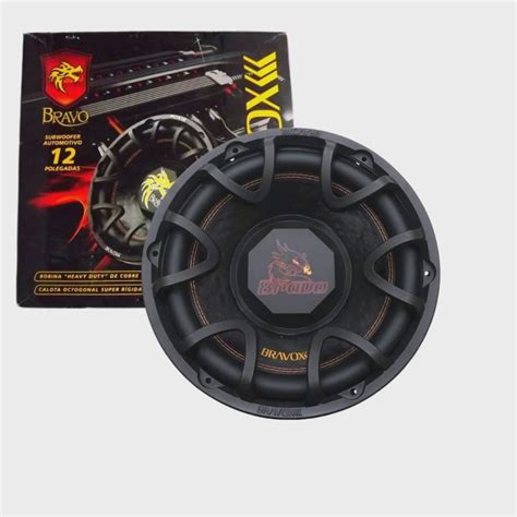 Alto Falante Bravox Bravo Subwoofer 12 Pol 350w Rms 4 Ohms BV12 S4