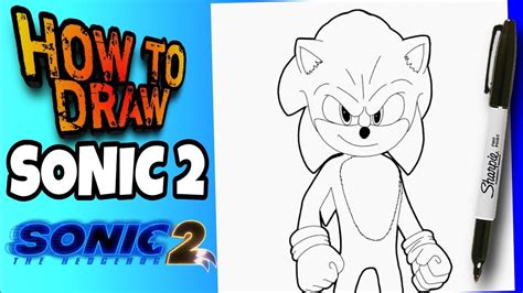 How To Draw Sonic 2 Sonic The Edgehog 2 Movie Como Dibujar A