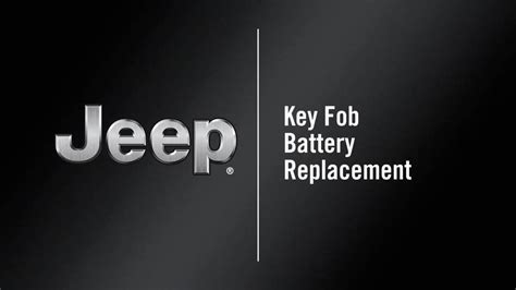 Replacing Your 2021 Jeep Compass Key Fob Battery A Step By Step Guide