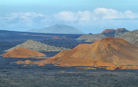 Volcanic Landscape of Santiago Island Stock Photo - Image of natural ...