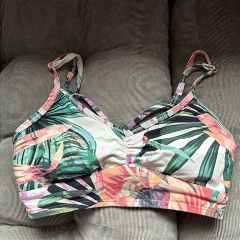CALIA By Carrie Underwood Swim Calia Cross Back Botanical Island Bikini Top Poshmark