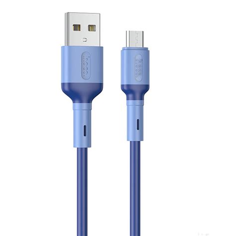 C Ble Chargeur Hoco Usb Vers Micro Usb Bleu Spacenet Tunisie