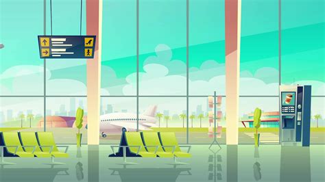 Cartoon Airport Stock Video Footage for Free Download