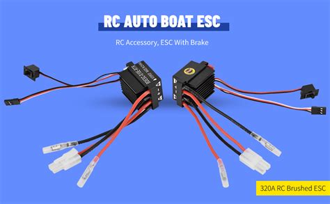 Drfeify Rc Car Boat Esc A Brushed Esc Electronic Speed Controller