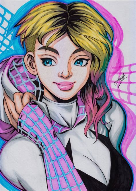 Ghost Spider Gwen Stacy Marvel By Mustafaamer 515 On Deviantart